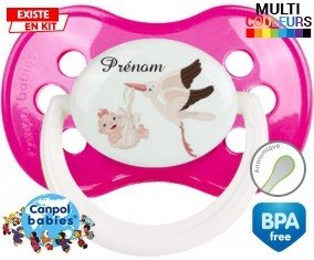 Cigogne (fille) + prénom: Sucette Anatomique-su7.fr