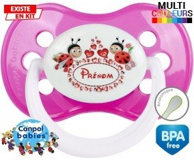 Coccinelle + prénom: Sucette Anatomique-su7.fr
