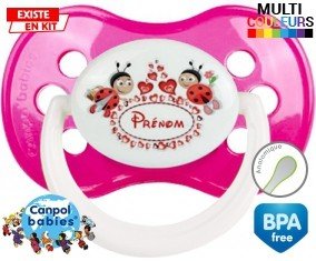 Coccinelle + prénom: Sucette Anatomique-su7.fr