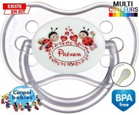 Coccinelle + prénom: Sucette Anatomique-su7.fr