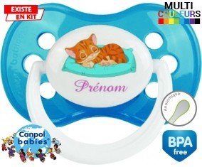 Chat dodo + prénom: Sucette Anatomique-su7.fr