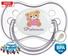 Ourson (fille) + prénom: Sucette Anatomique-su7.fr