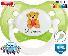 Ourson (garçon) + prénom: Sucette Anatomique-su7.fr