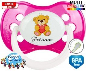 Ourson (garçon) + prénom: Sucette Anatomique-su7.fr