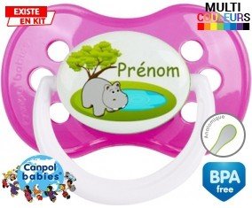 Hypopotame + prénom: Sucette Anatomique-su7.fr