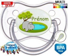 Hypopotame + prénom: Sucette Anatomique-su7.fr