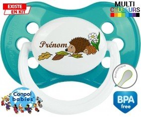Hérisson + prénom: Sucette Anatomique-su7.fr