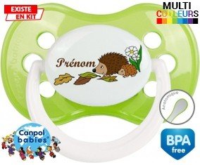 Hérisson + prénom: Sucette Anatomique-su7.fr