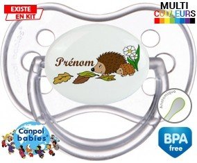 Hérisson + prénom: Sucette Anatomique-su7.fr