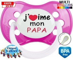 J'aime mon papa style1: Sucette Anatomique-su7.fr