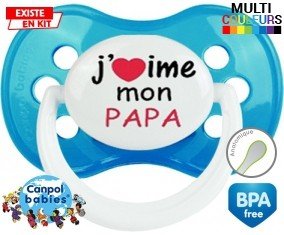 J'aime mon papa style1: Sucette Anatomique-su7.fr