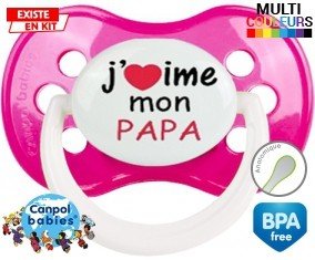J'aime mon papa style1: Sucette Anatomique-su7.fr