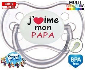 J'aime mon papa style1: Sucette Anatomique-su7.fr