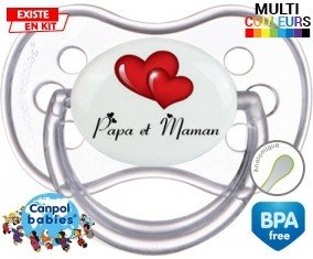 Papa Maman Cœur style2: Sucette Anatomique-su7.fr