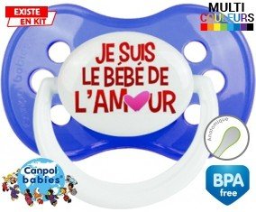 Je suis le bébé de l'amour : Sucette Anatomique personnalisée