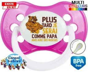 Plus tard je serai comme papa mais avec des muscles style1: Sucette