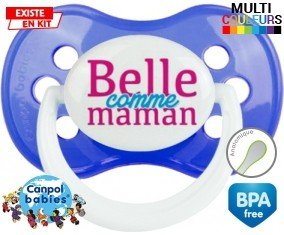 Belle comme maman style2 : Sucette Anatomique personnalisée