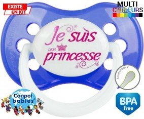 Je suis une princesse : Tétine Anatomique personnalisée