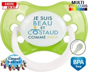 Je suis beau et costaud comme papa style2: Sucette Anatomique-su7.fr