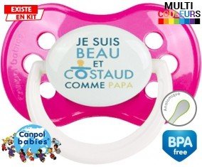 Je suis beau et costaud comme papa style2: Sucette Anatomique-su7.fr