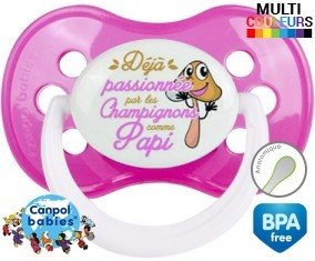 Déjà passionnée par les champignons comme papi: Sucette
