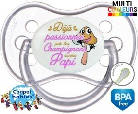 Déjà passionnée par les champignons comme papi: Sucette