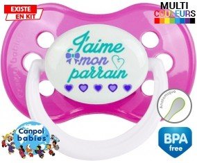 J'aime mon parrain style2: Sucette Anatomique-su7.fr