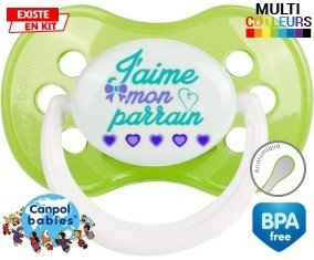 J'aime mon parrain style2: Sucette Anatomique-su7.fr