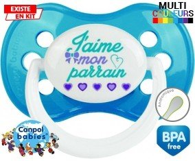 J'aime mon parrain style2: Sucette Anatomique-su7.fr