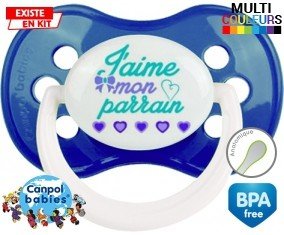 J'aime mon parrain style2: Sucette Anatomique-su7.fr