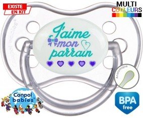 J'aime mon parrain style2: Sucette Anatomique-su7.fr
