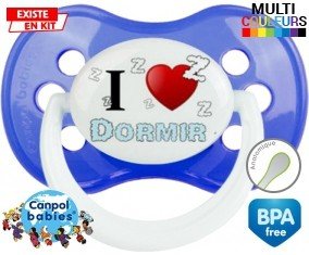 Tetine I love dormir embout Anatomique personnalisée