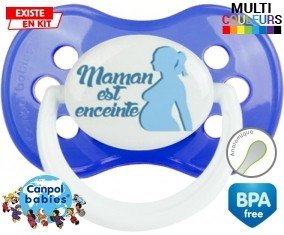 Maman est enceinte : Sucette Anatomique personnalisée