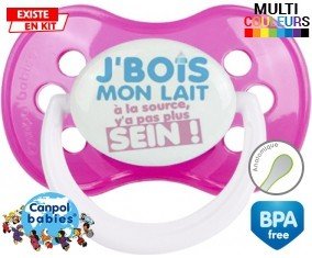 Je bois mon lait à la source style2: Sucette Anatomique-su7.fr