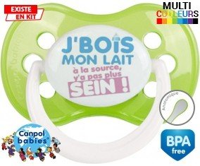 Je bois mon lait à la source style2: Sucette Anatomique-su7.fr