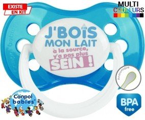 Je bois mon lait à la source style2: Sucette Anatomique-su7.fr