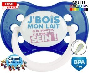 Je bois mon lait à la source style2: Sucette Anatomique-su7.fr