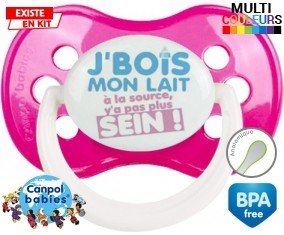 Je bois mon lait à la source style2: Sucette Anatomique-su7.fr