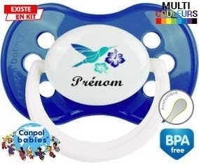 Oiseau et fleur (garçon) + prénom: Sucette Anatomique-su7.fr