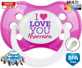 I love you marraine style2: Sucette Anatomique-su7.fr