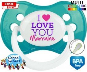 I love you marraine style2: Sucette Anatomique-su7.fr