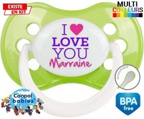 I love you marraine style2: Sucette Anatomique-su7.fr