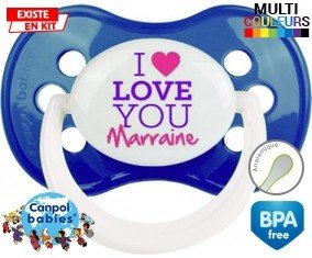 I love you marraine style2: Sucette Anatomique-su7.fr