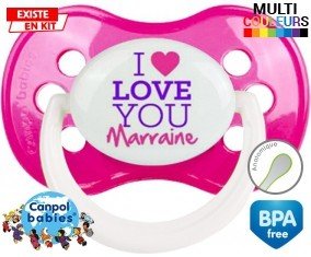 I love you marraine style2: Sucette Anatomique-su7.fr