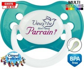Veux-tu être mon parrain? Style3: Sucette Anatomique-su7.fr