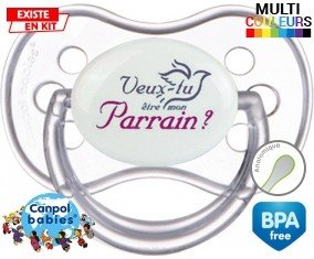 Veux-tu être mon parrain? Style3: Sucette Anatomique-su7.fr