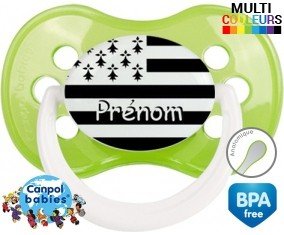 Drapeau bretagne + prénom: Sucette Anatomique-su7.fr