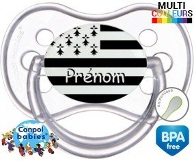 Drapeau bretagne + prénom: Sucette Anatomique-su7.fr