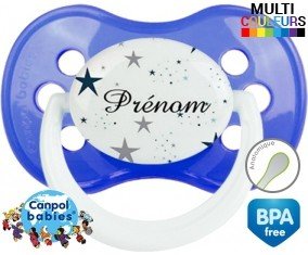 Étoile + prénom : Sucette Anatomique personnalisée