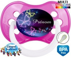 Papillon de nuit + prénom: Sucette Anatomique-su7.fr